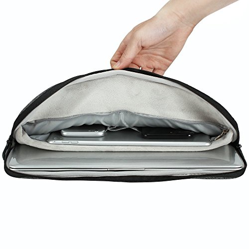 iCozzier 13-13.3 Zoll mit Laptoptasche Sleeve Hülle Schutztasche für 13-Inch Laptop/ Ultrabook/ Notebook/ Netbook/ MacBook – Grau - 4