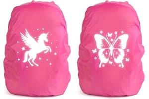 Capaneus Housse Sac a Dos Impermeable Réfléchissante 35L, Protection Sac à Dos, Protege Sac a Dos Réfléchissante, Housse de Pluie Réutilisable pour Camping Randonnée Voyage Cyclisme