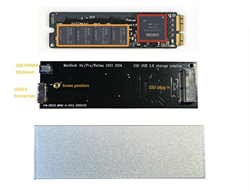 Macbook Air Pro Retina 2013 2014 SSD Externe Gehäuse Fall, USB3.0-Schnittstelle, einzigartig!
