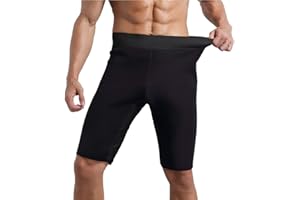 DELIBEST Dellibest - Pantalones Cortos de Sauna de Neopreno, para Hombre, Entrenamiento de Sudor, Culturismo, Adelgazamiento Corporal, Fitness, Correr, pérdida de Peso