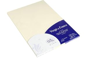 Clairefontaine G. Lalo Verge Card, A4, 210 g - Marfil, 25 hojas