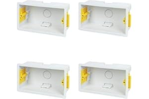 GENERC Appleby SB631 Dry Lining"Fast Fix" Boxes Double 2 Gang 47mm Deep (Pack of 4)