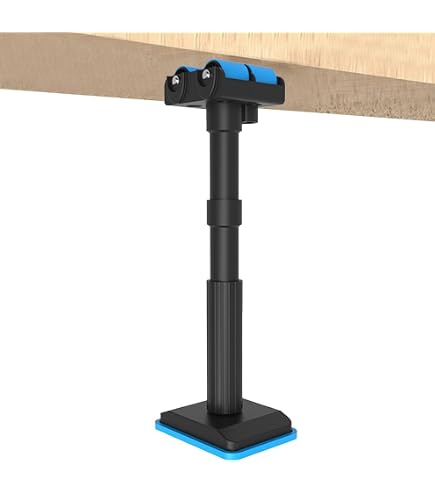 Set Di 2 Supporti Telescopici Per Soffitto E Parete – Altezza Regolabile 115-290 Cm, Carico Massimo 40 Kg, In Acciaio Resistente