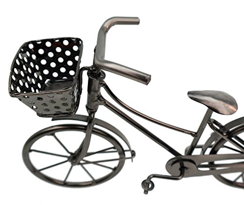 Deko Fahrrad mit Korb aus Metall Dekoration Geldgeschenk Bike - 3