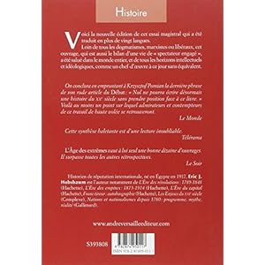 L'Age des extrêmes : Histoire du court XXe siècle (1914-1991) Livre en Ligne - Telecharger Ebook