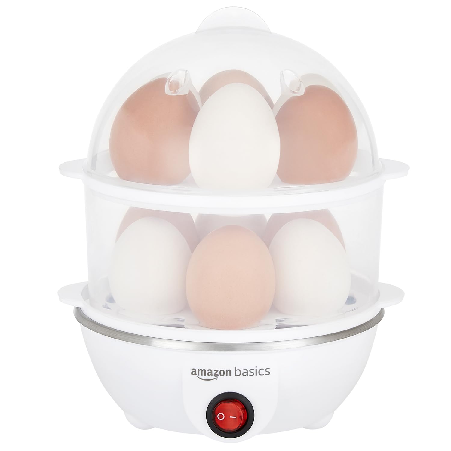 Effortless Cooking with Amazon Basics Double Decker Plastic Egg Boiler