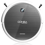 Robot aspirador Conga Excellence Dry de Cecotec. Robot 2 en 1: Barre y aspira. Navegación iTech 2.0. Silencioso. Programable 24h al día con 5 modos de limpieza. Potente. Filtro HEPA, Base de carga.