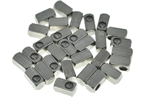 Dopro 30-pak bloków zaciskowych ze stali nierdzewnej Tremolo Bridge String Insert Block Lock Clamp Blocks pasuje do Floyd Rose FR