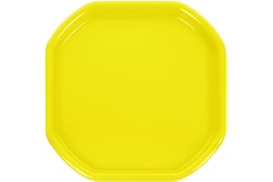 M1SS Small Octagonal Mixing Tray 70cm x 70cm - Concrete & Mortar Mixing Tray - Kids Messy Activities - Plastic Tuff Spot Board - Water & Sand Activities - Set Of 1, Yellow