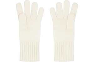 CLASSE77 - Guanti da donna in lana misto angora rasati con polso a coste 2x2 - Artigianale - Made in Italy