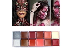 ELEVEN EVER faccia il corpo paint12 caso di colori flash festa di halloween costume tatuaggio dipinto arte bellezza (1) (12 color body paint #2)