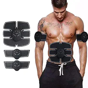 SKYFISH Beauty Body Mobile-Gym 6 Pack EMS Tummy Flatter, Weight loss Muscle Toning/Fitness Technology Kit 6 Pack Abs, Wireless Electro Pad Portable Gym Trainer for Men/Women