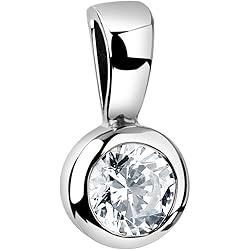 Celesta Damen Halskette 925 Sterling Silber Rhodiniert Zirkonia Celesta Silver 47 Cm Wei 500244585 Ffnr