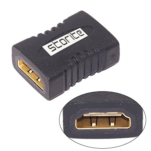 Storite Hdmi Extender Female to Female Coupler Adapter -Black