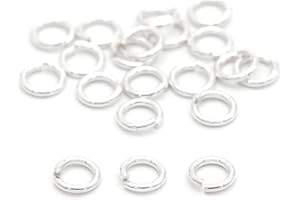 NaturSchatulle Biegeringe 925 Sterling Silber Ø 3-10mm Binderinge I 3 Stück Spaltringe Verbindungsringe Ösen Basteln DIY Schmuckherstellung Nickelfrei (5mm)