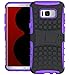 Produktbild Roreikes Samsung Galaxy S8 Hülle, Galaxy S8 (5,8 Zoll) Case, Dual Layer Rugged Armor stoßfest Handy Schutzhülle Silikon Tasche für Samsung Galaxy S8 (5,8 Zoll) - Lila