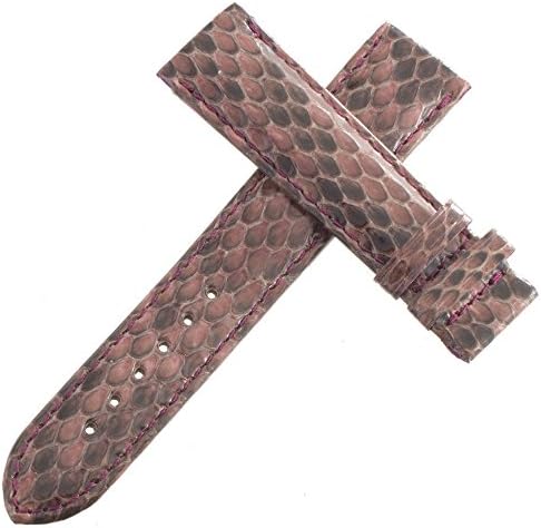 Authentic Van Der Bauwede Dark Pink Leather Watch Band 18mm x 17mm