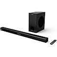 Hisense HS218 2.1ch Sound Bar with Wireless Subwoofer, 200W, Powered by Dolby Audio, Bluetooth, HDMI ARC/Optical/AUX/USB, 3EQ Modes, Black