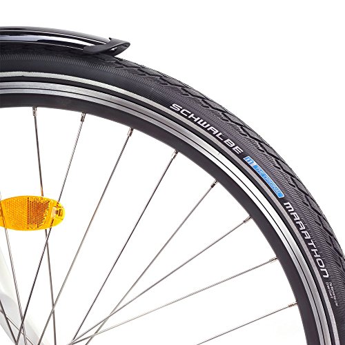 NCM Munich 28 Zoll Elektrofahrrad Herren/Damen Unisex Pedelec,E-Bike,City Rad, 36V 250W 14Ah Lithium-Ionen-Akku mit PANASONIC Zellen, weiß - 6