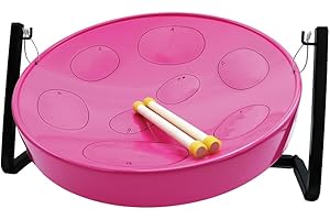 PANYARD Jumbie Jam W1086 Table Top Steel Pan Kit - Beginner Steel Drum , Pink