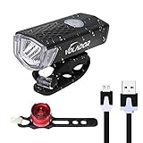 Volador Bike Light, USB Rechargeable Mountain Bike Light, Cycle Lights,LED Bicycle Headlight Lamp 300 Lumens, 3 Modes, Wide Beam Angle
