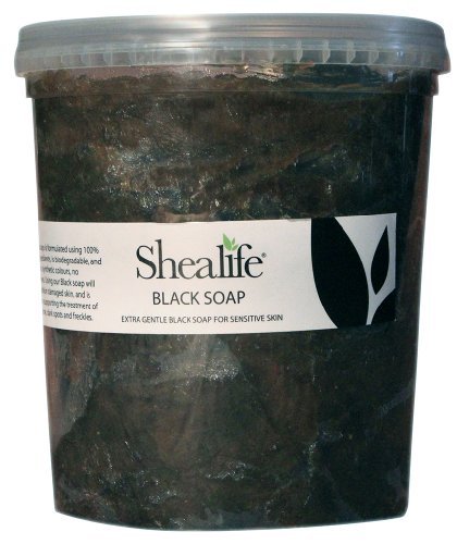 1 Kg Tub of African Black Soap, traditionally made using Unrefined Shea Butter, Cocoa Pod Ash, & Virgin Coconut Oil. Contains No SLS, Detergents & Parabens. Ideal for very Sensitive Skin types, supplied direct by Shea Life Skincare. 1 Kg Tub.