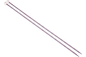 Coopay Aiguilles à tricoter 3,5 mm x 35 cm, aiguilles à tricoter en métal aiguilles à tricoter légères pour mains arthritiques, longues aiguilles pour pulls, couvertures, grands projets