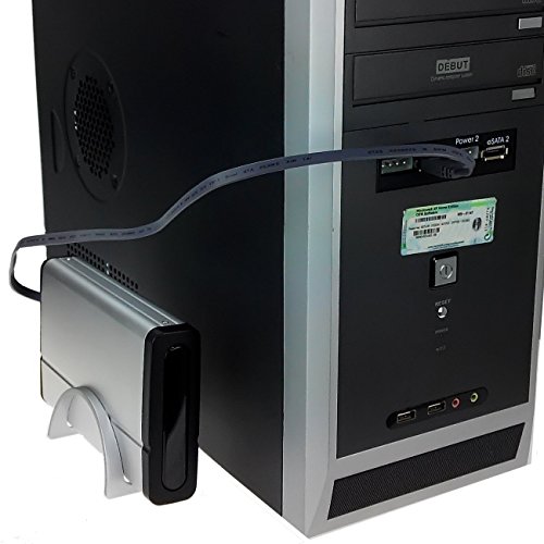 SEDNA – USB 2.0/eSATA 8,89 cm SATA II HDD Hülle mit 2 Steckplätzen Floppy Bay Frontpanel - 4