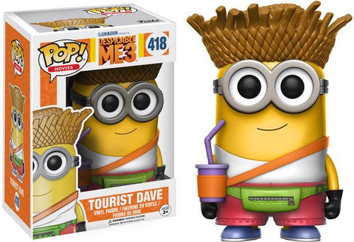 Funko - Dave Tourist figura de vinilo, colección de POP, seria Despicable Me 3 (13426)