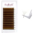 FADLASH Volume Eyelash Extensions Easy Fan Lashes 0.07 C Curl Eyelash Volume Extensions Faux Mink Self Blooming Colored Lash Extensions (Blond 0.07-C, 8-14mm)