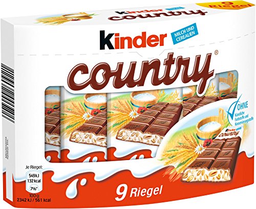 Preisvergleich Produktbild Kinder - Country Riegel Schokolade 9St - 211,5g