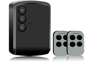 WALLMALL Kit de centralita universal receptora para garaje, persiana, persiana y toldos de 433 MHz + 2 mandos a distancia y 3 botones (sales, bajas, paradas) + entradas fotocélulas y intermitentes