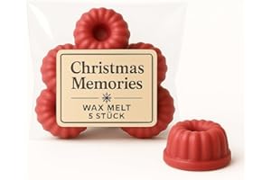 Duftmelt Christmas Memories - die schönsten Weihnachtserinnerungen | 5er Set Duftkerzen Duftwachs für Aroma- & Duftlampe