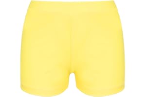 Freebily Enfant Fille Shorts de Sport Gymnastique Fille Microfiber Hot Pantalon Court Extensible Mini Shorts Tutu Danse Gym Âges 2-16 Ans