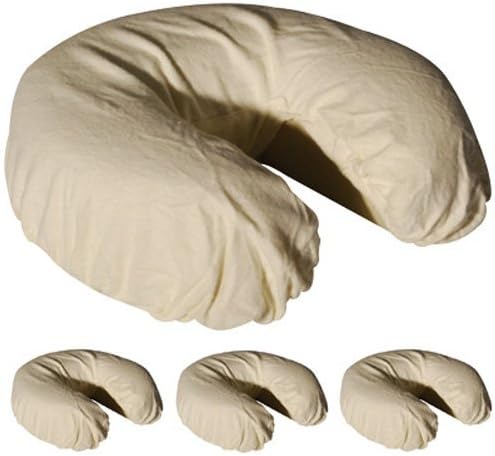 Royal Massage Set of 4 Brushed Flannel Fitted Face Cradle Covers, NULL