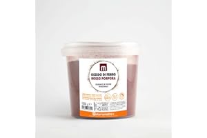 Materiamadre Pigmenti e ossidi per tinture, puri, alta qualità - Barattolo 1 kg (Ossido di ferro rosso porpora)