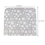 Wickelauflage mit Baumwollbezug Wickeltischauflage 70×70 Wickelunterlage 75×85 - 3