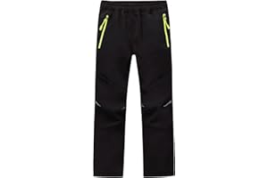 MEILONGER Jungen Mädchen Schneehose Skihose Wanderhose Wasserdicht Softshellhose Outdoorhose Winddicht Warm Snowboardhose Winter Trekkinghose