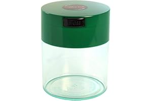 Coffeevac CFV1-CDG The Ultimate Vacuum Sealed Coffee airtight container, 1/2-Pound, Green/Clear