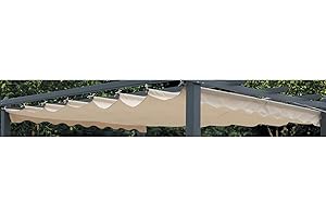 Koem Top toile de rechange de couverture en polyester écru pour pergola 3 x 4 m version 2017