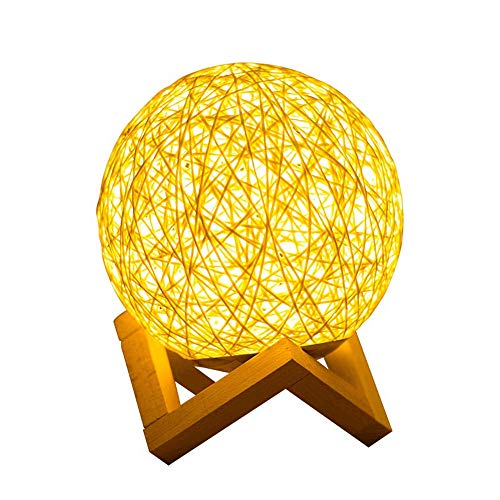 xmas3 Lampada della Luna di Natale Sepak Takraw Lampada da Notte a LED Lampada da scrivania dimmerabile Ricarica USB Regalo di Natale Decorazione per Bambini