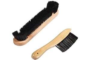 WOOJFCANG 2 Pcs Pool Table Brush Cleaner Kit Billiard Table Cleaning Tool Pool Table Rail Brush Set for Billiard Table and Corner Cleaning