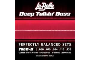 La Bella Bass 760CB White Nylon 060/135