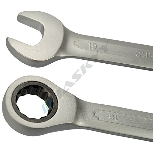 Ratschenschlüssel Ring Maul Ratsche Schlüssel Satz 8-19mm Werkzeug Set 12 tlg - 4