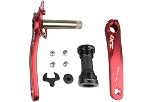 PLATTBK Biela Bicicleta Montaña, Pedalier Platos bcd 104 Bielas MTB Aleación de Aluminio Lzquierda y Derecha