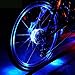 Produktbild Fahrrad Rad Lichter, Fozela Wasserdichte Fahrradlichter Speichenlicht LED Fahrrad Lichter Licht Rad Speichenleuchten für Felgen mit 3 Modi (Blue)
