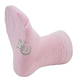 Little Grippers Baby Pink Baby and Toddler Socks with Stay On Technology
