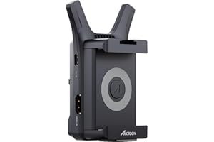 Accsoon CineView Nano mniejszy bezprzewodowy nadajnik wideo HDMI 5G, zasięg 150 m, opóźnienie 0,06 s, 1080p 60 kl./s FHD, monitorowanie do 4 urządzeń, z konstrukcją szybkiego zwalniania, obsługa