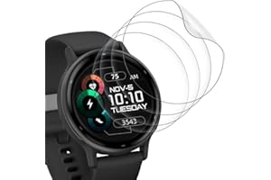 SkyKeep (4 Stücke für Schutz Garmin Vivoactive 5 Displayschutz Garmin Vivoactive 5 Folie, Panzerglasfolie für Garmin Vivoactive 5 Screen Protector (Soft TPU)(Ultra-klar)