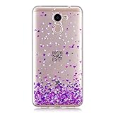Huawei Y7 2017/Y7 Prime Case,Huawei Y7 2017 Cover, BONROY® Huawei Y7 Prime Color plating pattern Case Bumper Soft TPU Cover Anti Slip Scratch Resistant Protector Case Cover Protection Shell for Huawei Y7 2017/Y7 Prime - Purple heart